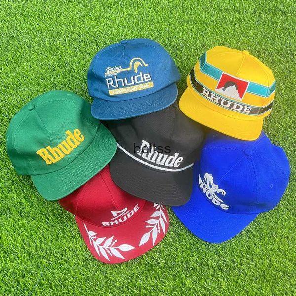 designer rhude baseball hat brand name embroidery men's and women's sun hat, Blue;gray 
designer rhude baseball hat brand name embroidery men's and women's sun hat, Blue;gray
