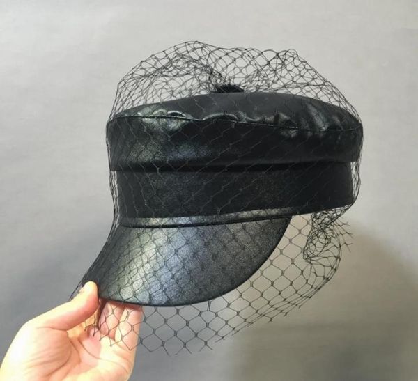 xcyb spring and summer new black pu lace veil newsboy caps fmale fashion hats 2010135091506, Blue;gray
xcyb spring and summer new black pu lace veil newsboy caps fmale fashion hats 2010135091506, Blue;gray