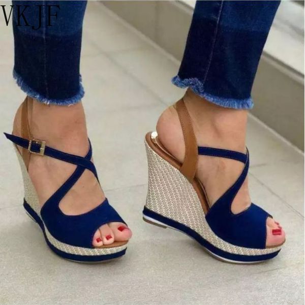 height increasing shoes women's solid color wedge with bohemian classic full matte matching platform fish mouth sandals 230508, Black;white
height increasing shoes women's solid color wedge with bohemian classic full matte matching platform fish mouth sandals 230508, Black;white