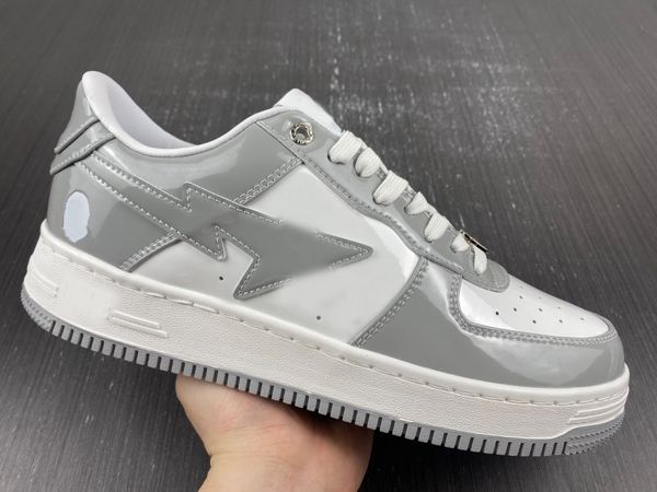 star designer shoes low bapesta sk8 patent leather white grey sneaker fashion street skate trainers outdoor footwear 36-46, Red;white
star designer shoes low bapesta sk8 patent leather white grey sneaker fashion street skate trainers outdoor footwear 36-46, Red;white