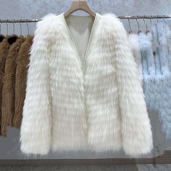 fur 2022 new style winter jacket women natural raccoon fur coat fluffy real fur coat thick warm outerwear v neck white color, Black
fur 2022 new style winter jacket women natural raccoon fur coat fluffy real fur coat thick warm outerwear v neck white color, Black