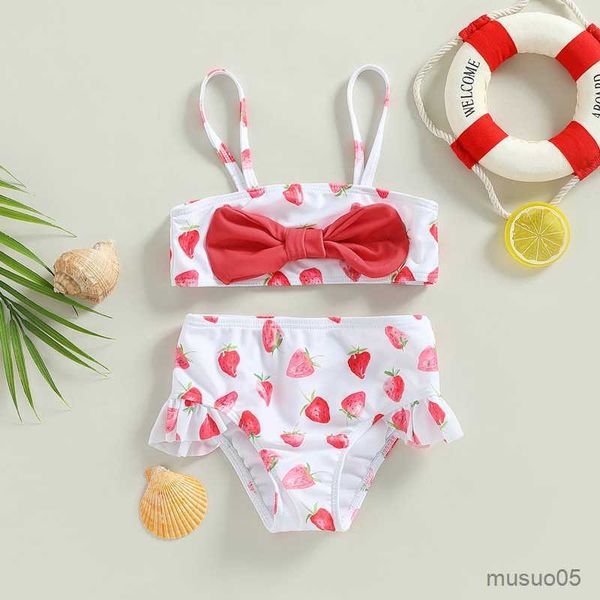 two-pieces kids girls piece swimsuits strawberry print bikini bathing suit sleeveless sling with shorts split swimwear set, Blue
two-pieces kids girls piece swimsuits strawberry print bikini bathing suit sleeveless sling with shorts split swimwear set, Blue