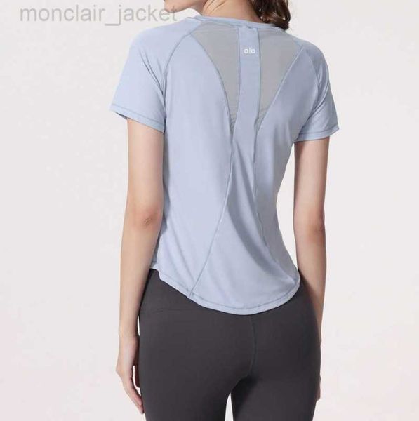 desginer alo yoga t shirt summer women's slim thin round neck breathable fitness short sleeve mesh sports t-shirt 23ss, White
desginer alo yoga t shirt summer women's slim thin round neck breathable fitness short sleeve mesh sports t-shirt 23ss, White