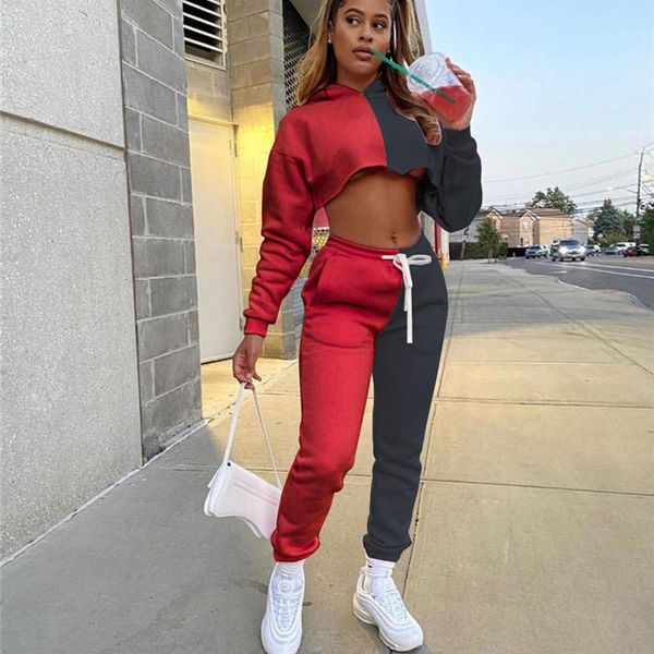 pants casual fleece tracksuit women jogger autumn winter drawstring long sleeve crop sweatpants sweatsuit two piece set, White
pants casual fleece tracksuit women jogger autumn winter drawstring long sleeve crop sweatpants sweatsuit two piece set, White