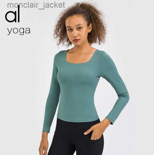 designer alos yoga yoga suit with long sleeves slim elastic chest pad square neck fitness tights for women lululemens women 23ss, White
designer alos yoga yoga suit with long sleeves slim elastic chest pad square neck fitness tights for women lululemens women 23ss, White