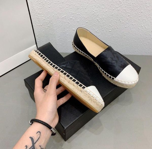 brand designer dress shoes fashion straw fisherman flats channel lazy zapatos sandals women's casual luxury linen slippers 35-42, Black
brand designer dress shoes fashion straw fisherman flats channel lazy zapatos sandals women's casual luxury linen slippers 35-42, Black