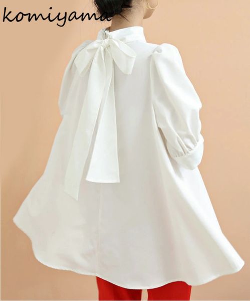 womens blouses shirts komiyama sweet chic drawstring bow blusas mujer spring summer 5 colors femme japan korean puff sleeve 230509, White
womens blouses shirts komiyama sweet chic drawstring bow blusas mujer spring summer 5 colors femme japan korean puff sleeve 230509, White