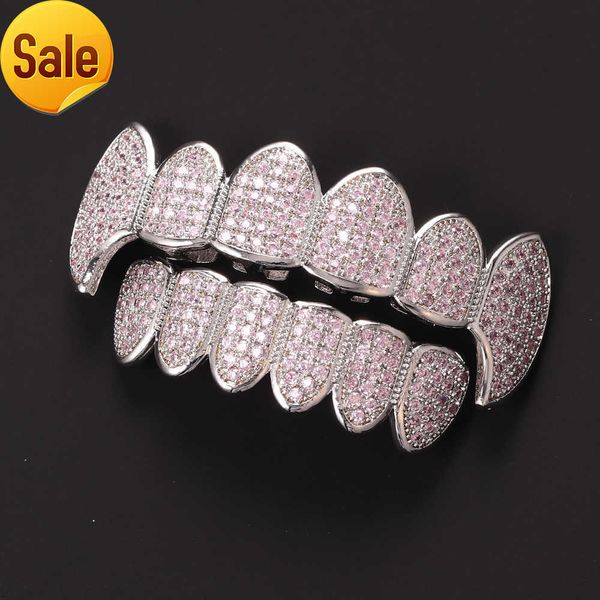 personality hip hop body jewelry iced out and bottom set micro pave bling cz grills teeth for women men delicate gifts, Silver
personality hip hop body jewelry iced out and bottom set micro pave bling cz grills teeth for women men delicate gifts, Silver