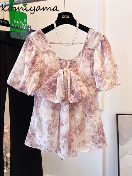 womens blouses shirts komiyama fresh print sweet lace up bow blusas mujer summer clothes women korean fashion shirt 230509, White
womens blouses shirts komiyama fresh print sweet lace up bow blusas mujer summer clothes women korean fashion shirt 230509, White