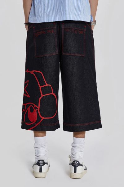 men's shorts summer gym shorts y2k hip hop animation embroidery harajuku fashion casual jeans high streetwear pants basketball short 23, White;black
men's shorts summer gym shorts y2k hip hop animation embroidery harajuku fashion casual jeans high streetwear pants basketball short 23, White;black