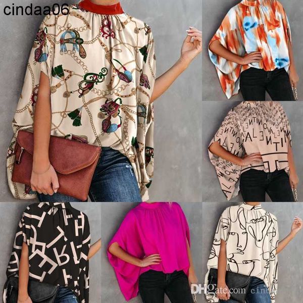 2023 plus size 3xl designer t-shirts womens casual shirt fashion printed split bat sleeve ladies loose summer clothing, White
2023 plus size 3xl designer t-shirts womens casual shirt fashion printed split bat sleeve ladies loose summer clothing, White