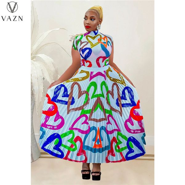 two piece dress vazn casual holiday style short sleeve round neck elastic ankle length skirt printed lady 2 piece sets 230509, White
two piece dress vazn casual holiday style short sleeve round neck elastic ankle length skirt printed lady 2 piece sets 230509, White