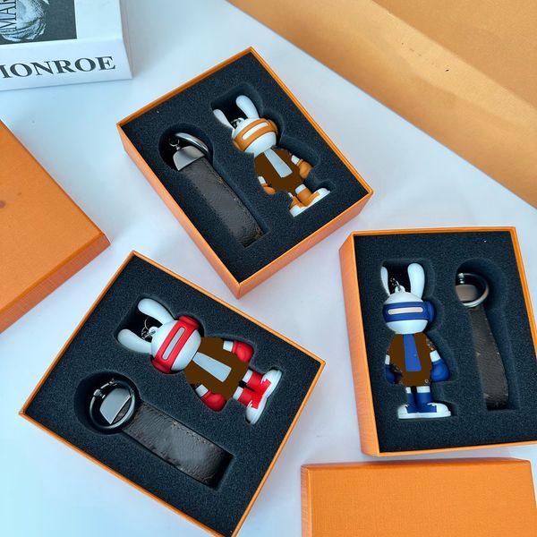 with original box fashion designer rabbit keychains women men cute pu leather letter car keyrings holder bag key chains animal jewelry, Silver
with original box fashion designer rabbit keychains women men cute pu leather letter car keyrings holder bag key chains animal jewelry, Silver