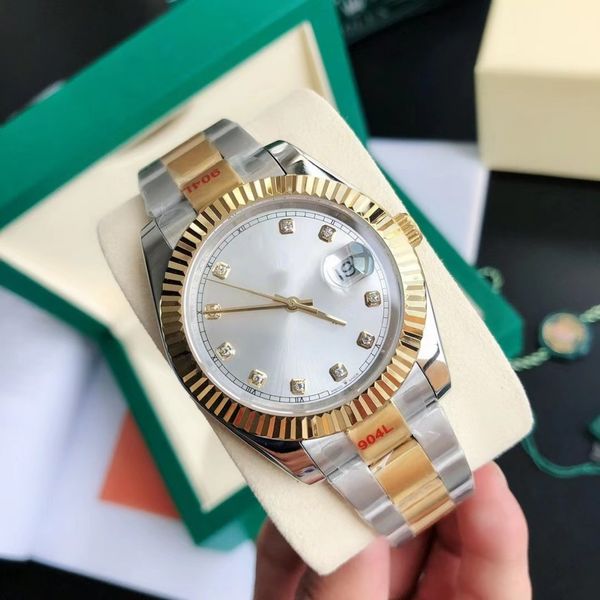 men's mechanical watch 36 41mm fully automatic stainless steel luminous waterproof women's watch couple style classic diamond watc, Slivery;brown
men's mechanical watch 36 41mm fully automatic stainless steel luminous waterproof women's watch couple style classic diamond watc, Slivery;brown