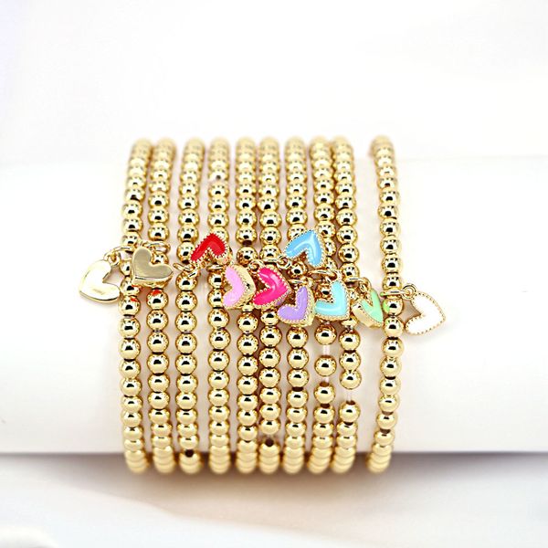chain 4pcs tiny heart charms bracelet handmade jewelry womens gold color elastic copper beads charm friendship gift 230508, Black
chain 4pcs tiny heart charms bracelet handmade jewelry womens gold color elastic copper beads charm friendship gift 230508, Black