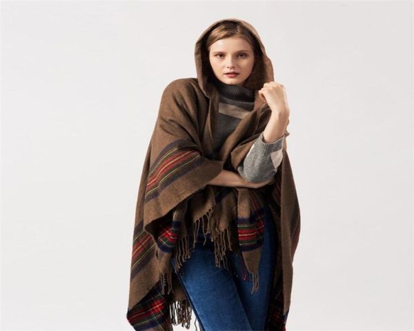 european fashion women039s tassel cape with hat cashmere imitation warm shawl spring fall poncho christmas gift wraps with stri2708553, White
european fashion women039s tassel cape with hat cashmere imitation warm shawl spring fall poncho christmas gift wraps with stri2708553, White