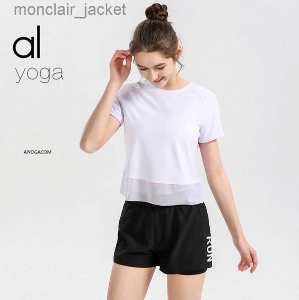 designer alos yoga sports short-sleeved fitness suit yoga women's running training half-sleeved summer slimming quick-drying t-shirt 23, White
designer alos yoga sports short-sleeved fitness suit yoga women's running training half-sleeved summer slimming quick-drying t-shirt 23, White