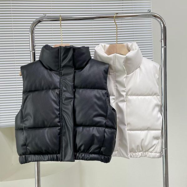 leather traf women fashion winter new sleeveless pu short cottonpadded jacket vest zip waistcoat chic female vest jacket coat, Black
leather traf women fashion winter new sleeveless pu short cottonpadded jacket vest zip waistcoat chic female vest jacket coat, Black