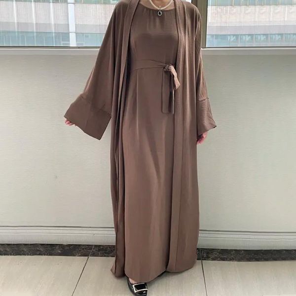 jeans women's twopiece dress with belt robe set abaya femme islamic clothing muslim sets modest ensemble femme musulmane, Blue
jeans women's twopiece dress with belt robe set abaya femme islamic clothing muslim sets modest ensemble femme musulmane, Blue