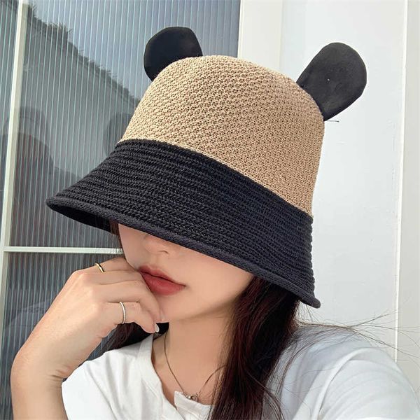 wide brim hats new fashion summer cute ears bucket hats for women foldable basin fisherman caps breathable beach sunscreen sun hat girls aa2, Blue;gray
wide brim hats new fashion summer cute ears bucket hats for women foldable basin fisherman caps breathable beach sunscreen sun hat girls aa2, Blue;gray