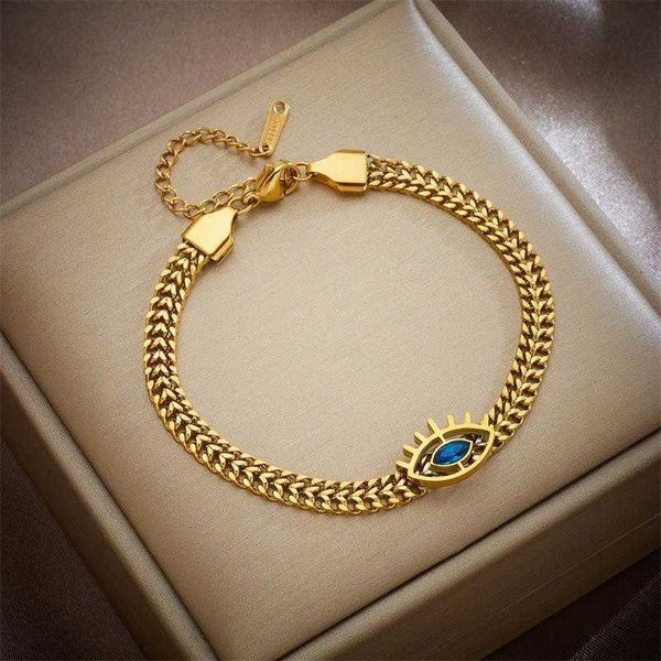 personalized titanium steel diamond eye bracelets fashion retro minority all match jewelry bracelet, Golden;silver 
personalized titanium steel diamond eye bracelets fashion retro minority all match jewelry bracelet, Golden;silver