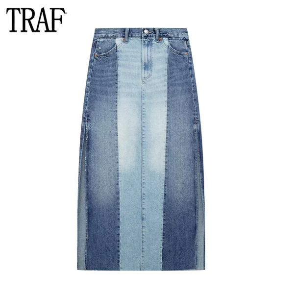 skirts traf blue denim long women patchwork jean maxi for summer mid waist woman streetwear slit 230509, Black
skirts traf blue denim long women patchwork jean maxi for summer mid waist woman streetwear slit 230509, Black