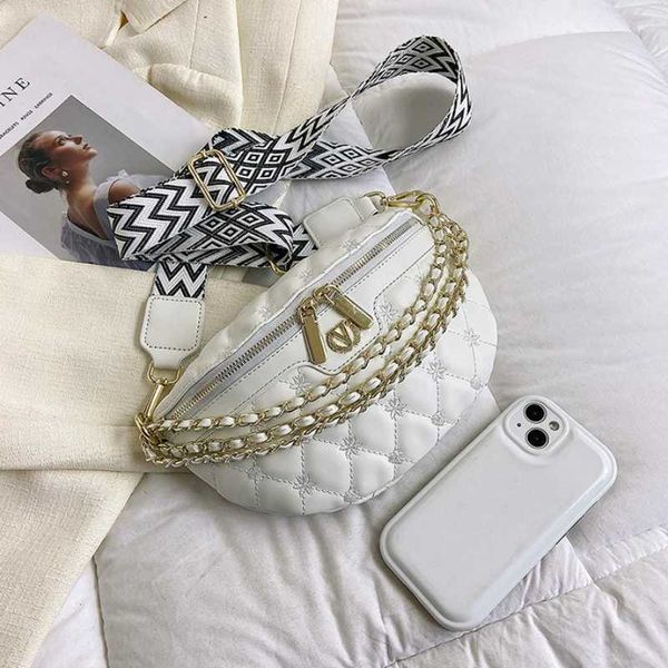 shoulder bags luxury diamond lattice pu chain waist for women sewing thread fanny pack female wide strap crossbody chest bag 230426
shoulder bags luxury diamond lattice pu chain waist for women sewing thread fanny pack female wide strap crossbody chest bag 230426