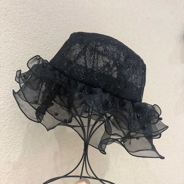 wide brim hats korean lace small brim fisherman cap spring and summer outdoor travel p sun hat mesh wave brim fairy bucket hats aa230508, Blue;gray
wide brim hats korean lace small brim fisherman cap spring and summer outdoor travel p sun hat mesh wave brim fairy bucket hats aa230508, Blue;gray