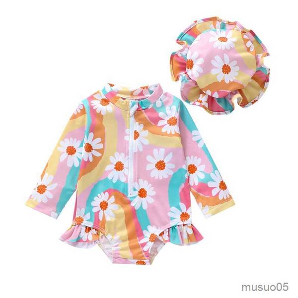 two-pieces toddler baby girls swimwear summer long sleeve floral print zipper bathing suit swimming pool spring, Blue
two-pieces toddler baby girls swimwear summer long sleeve floral print zipper bathing suit swimming pool spring, Blue