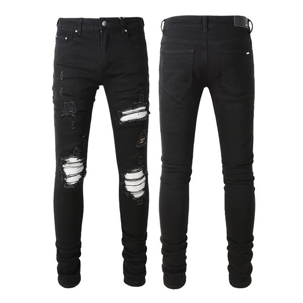 ss23 mens jeans distressed motorcycle biker jean rock skinny slim ripped hole letter brand hip hop denim pants, Blue
ss23 mens jeans distressed motorcycle biker jean rock skinny slim ripped hole letter brand hip hop denim pants, Blue