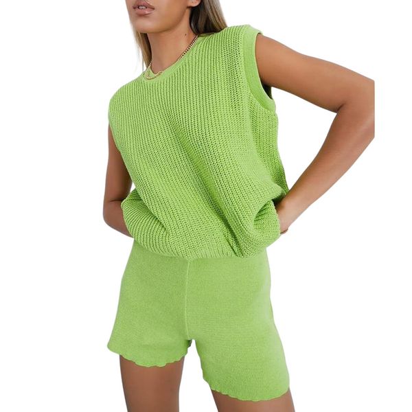 dress summer casual fashion 2piece women's 5color knit suit loose crew neck knit + shorts for everyday wear, White
dress summer casual fashion 2piece women's 5color knit suit loose crew neck knit + shorts for everyday wear, White