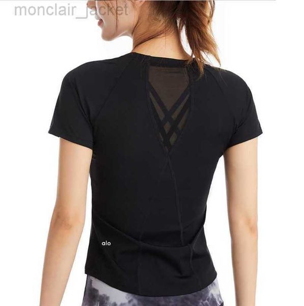 desginer alo yoga t shirt sports slim fit short sleeve women's panel nylon quick dried suit slim fit fitness t-shirt 23ss, White
desginer alo yoga t shirt sports slim fit short sleeve women's panel nylon quick dried suit slim fit fitness t-shirt 23ss, White
