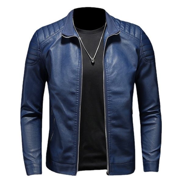 men's jackets men's spring stand collar pleated pu leather jacket youth slim korean style handsome leather jacket 230509, Black;brown
men's jackets men's spring stand collar pleated pu leather jacket youth slim korean style handsome leather jacket 230509, Black;brown
