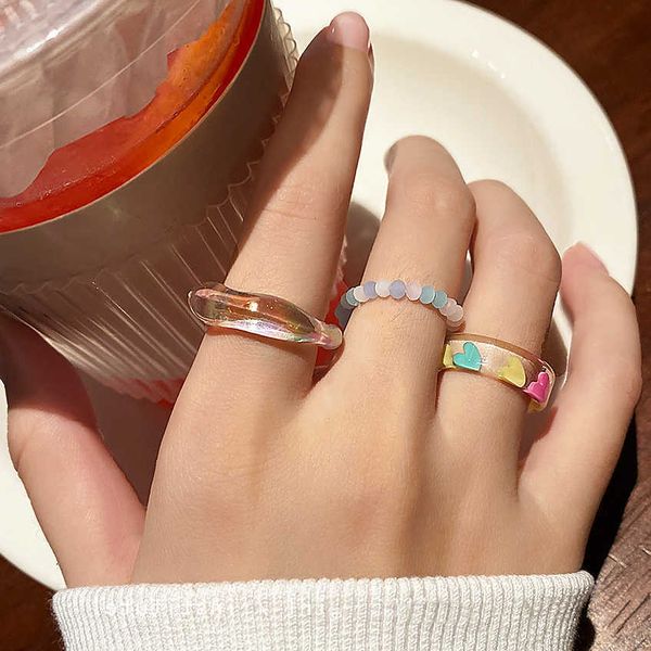 band rings 3pcs new vintage transparent colorful acrylic resin ring set korea fashion geometric aesthetic ring for women 2023 trend jewelry, Silver
band rings 3pcs new vintage transparent colorful acrylic resin ring set korea fashion geometric aesthetic ring for women 2023 trend jewelry, Silver