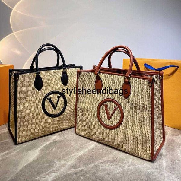 totes women fashion classic totes bag letter print handbags kints shopping bag casual large tote straw beach bagsstylisheendibags