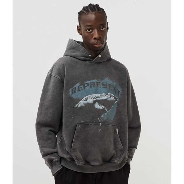 men's hoodies represent rep designer fashion jaws high street washed old casual versatile men, Black
men's hoodies represent rep designer fashion jaws high street washed old casual versatile men, Black