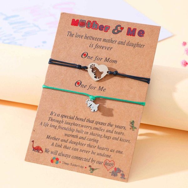 mothers day bracelet creative stainless steel crown small dinosaur heart shaped hand weaving carrying strap, Golden;silver
mothers day bracelet creative stainless steel crown small dinosaur heart shaped hand weaving carrying strap, Golden;silver