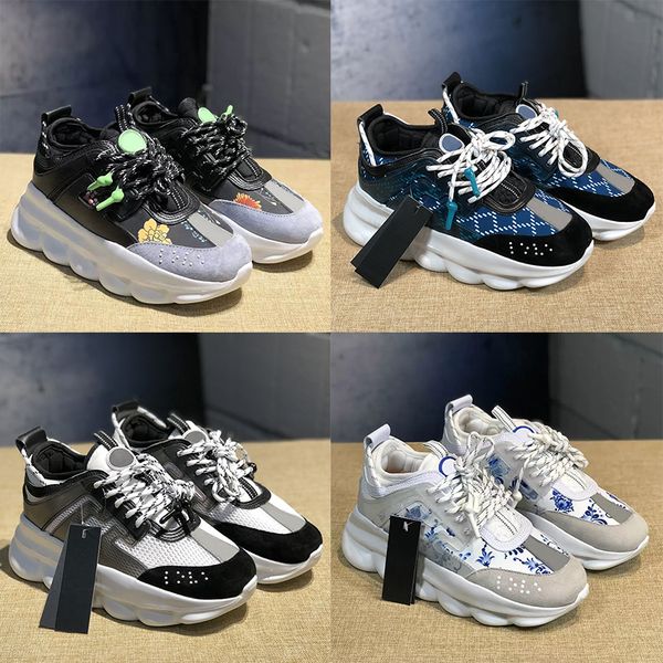 2023 italy luxury chain reaction shoes sneakers fashion reflective height casual shoe triple black white multi-color suede women men designe
2023 italy luxury chain reaction shoes sneakers fashion reflective height casual shoe triple black white multi-color suede women men designe