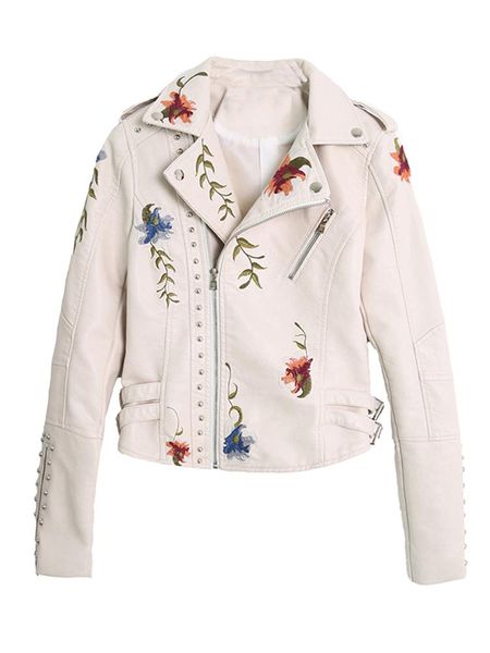 fur ftlzz women floral print embroidery faux soft leather jacket coat turndown collar casual pu motorcycle black punk outerwear
fur ftlzz women floral print embroidery faux soft leather jacket coat turndown collar casual pu motorcycle black punk outerwear