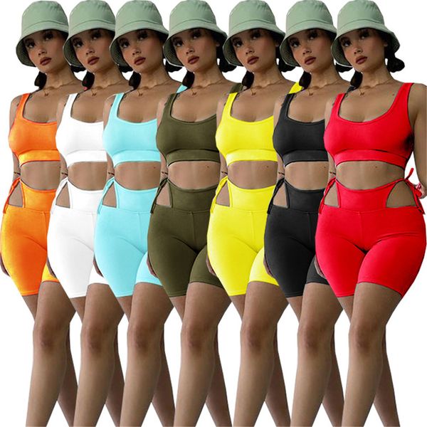 designer tracksuits summer outfits women two piece sets sleeveless tank crop and cut out shorts matching casual solid sportswear wholesale c, Gray
designer tracksuits summer outfits women two piece sets sleeveless tank crop and cut out shorts matching casual solid sportswear wholesale c, Gray