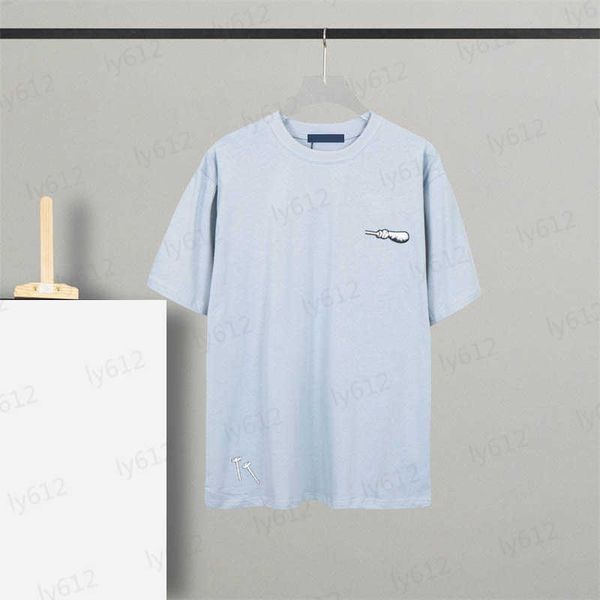 blue designer mens t shirts fashion leisure luxury loose classic brand hammer pattern embroidered print round neck pure cotton short sleeve, White;black
blue designer mens t shirts fashion leisure luxury loose classic brand hammer pattern embroidered print round neck pure cotton short sleeve, White;black