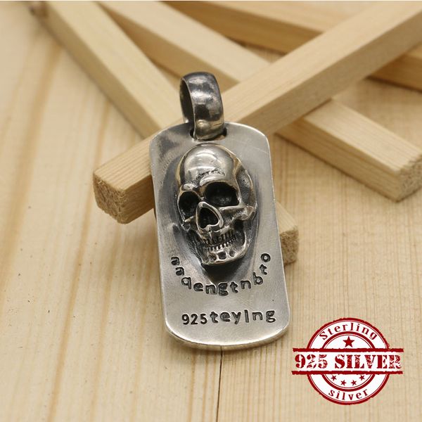 10144 european and american pendant jewelry s925 sterling silver fashion personality punk hip-hop personality skull head letter pendant clas
10144 european and american pendant jewelry s925 sterling silver fashion personality punk hip-hop personality skull head letter pendant clas