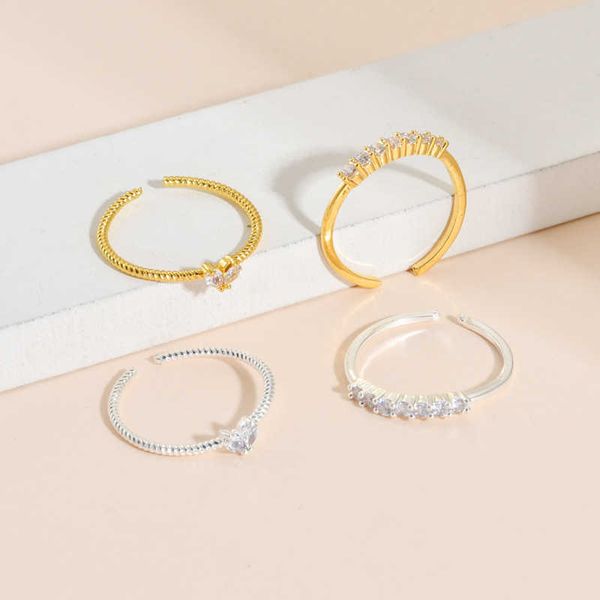 band rings 2023 europe america japan and south korea fashion new love open ring set women and jewelry wedding banquet party couple gift z050, Silver
band rings 2023 europe america japan and south korea fashion new love open ring set women and jewelry wedding banquet party couple gift z050, Silver