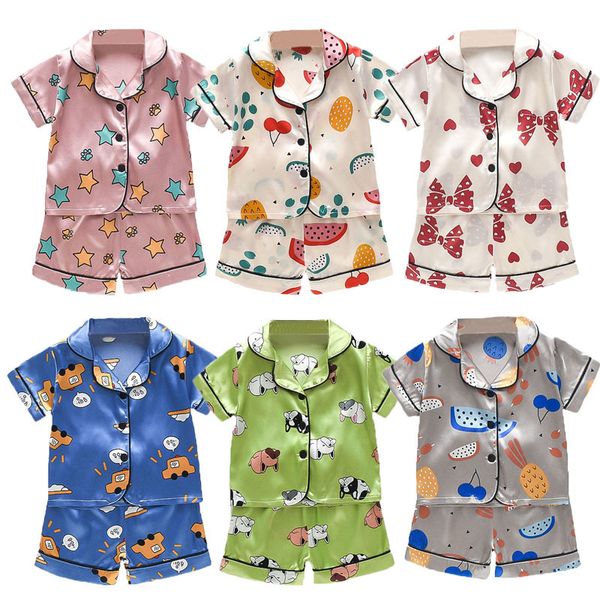 pajamas kids pajamas set silk pajamas boys girls cartoon print pyjamas short sleeve blouse shorts underwear children sleepwear suit 230509, Blue;red
pajamas kids pajamas set silk pajamas boys girls cartoon print pyjamas short sleeve blouse shorts underwear children sleepwear suit 230509, Blue;red