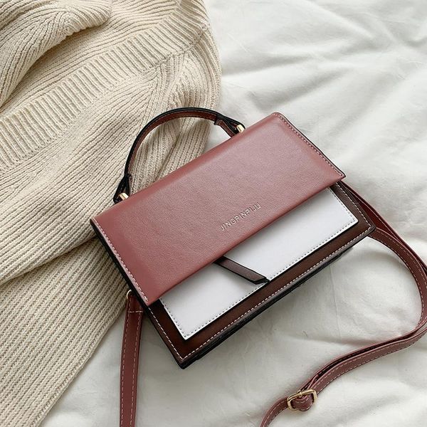 evening bags contrast color square tote bag 2023 fashion pu leather women's designer handbag travel shoulder messenger
evening bags contrast color square tote bag 2023 fashion pu leather women's designer handbag travel shoulder messenger