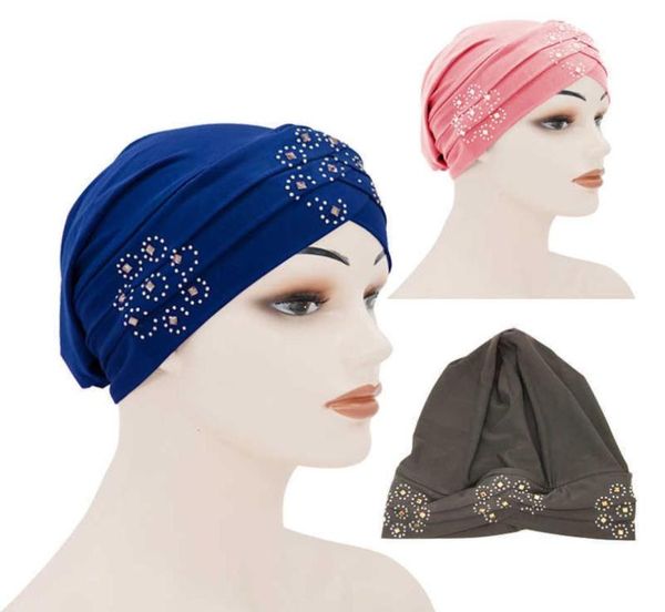 fashion muslim turban hat soft stretch women wrap head scarf hijab caps with drill solid forehead cross hijab bonnet for ladies x06767327, Blue;gray
fashion muslim turban hat soft stretch women wrap head scarf hijab caps with drill solid forehead cross hijab bonnet for ladies x06767327, Blue;gray