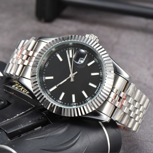 relogio masculino mens luminous watches luxury watch fashion black dial calendar gold bracelet folding clasp master male gifts couples, Slivery;brown
relogio masculino mens luminous watches luxury watch fashion black dial calendar gold bracelet folding clasp master male gifts couples, Slivery;brown