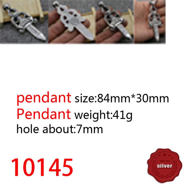 10145 european and american pendant jewelry s925 sterling silver fashion personality punk hip-hop personality holy sword letter pendant clas
10145 european and american pendant jewelry s925 sterling silver fashion personality punk hip-hop personality holy sword letter pendant clas