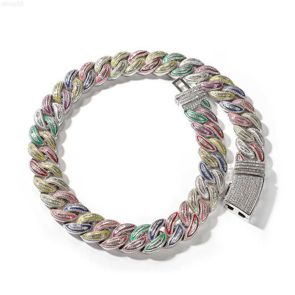 20mm hiphop iced baguette zircon bling diamonds rainbow colors glowing thick cuban chain, Silver
20mm hiphop iced baguette zircon bling diamonds rainbow colors glowing thick cuban chain, Silver
