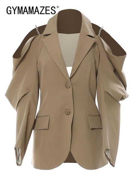 pants gymamazes patchwork irregular blazer for women notched collar off shouder long sleeve fashion blazers female 2022 spring clothes, White
pants gymamazes patchwork irregular blazer for women notched collar off shouder long sleeve fashion blazers female 2022 spring clothes, White